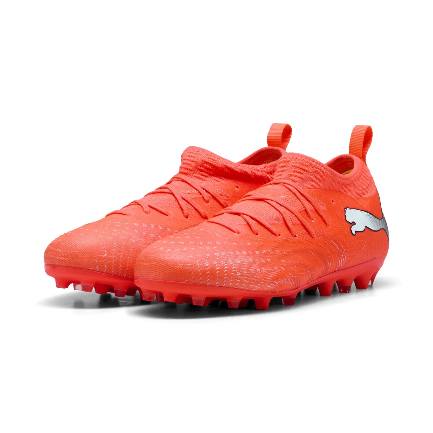 Детские футбольные бутсы с системой FUZIONFIT360 PUMA, Glowing Red/White/Black/Silver