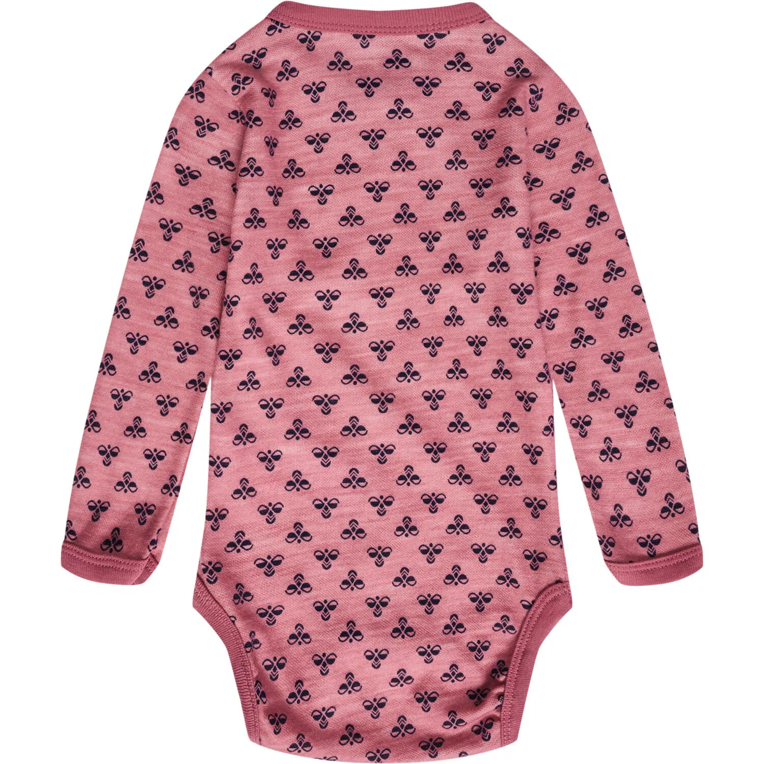 Детский боди для девочек с длинным рукавом Bambo Hummel, Rosa — фото 2