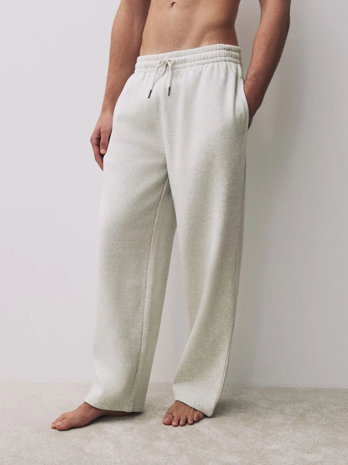 Джоггеры Open Hem Regular Fit Next, серый меланж
