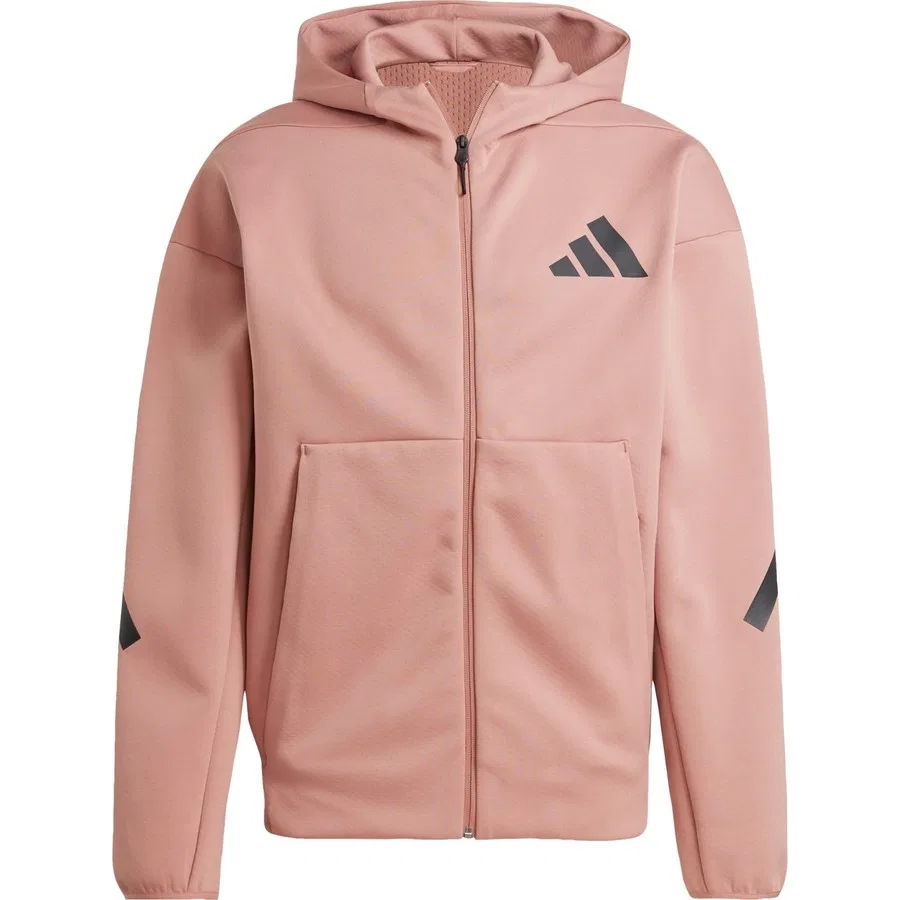 Худи с капюшоном и полной молнией Z.N.E. Full-Zip Hooded Track Jacket adidas, Черный — фото 3