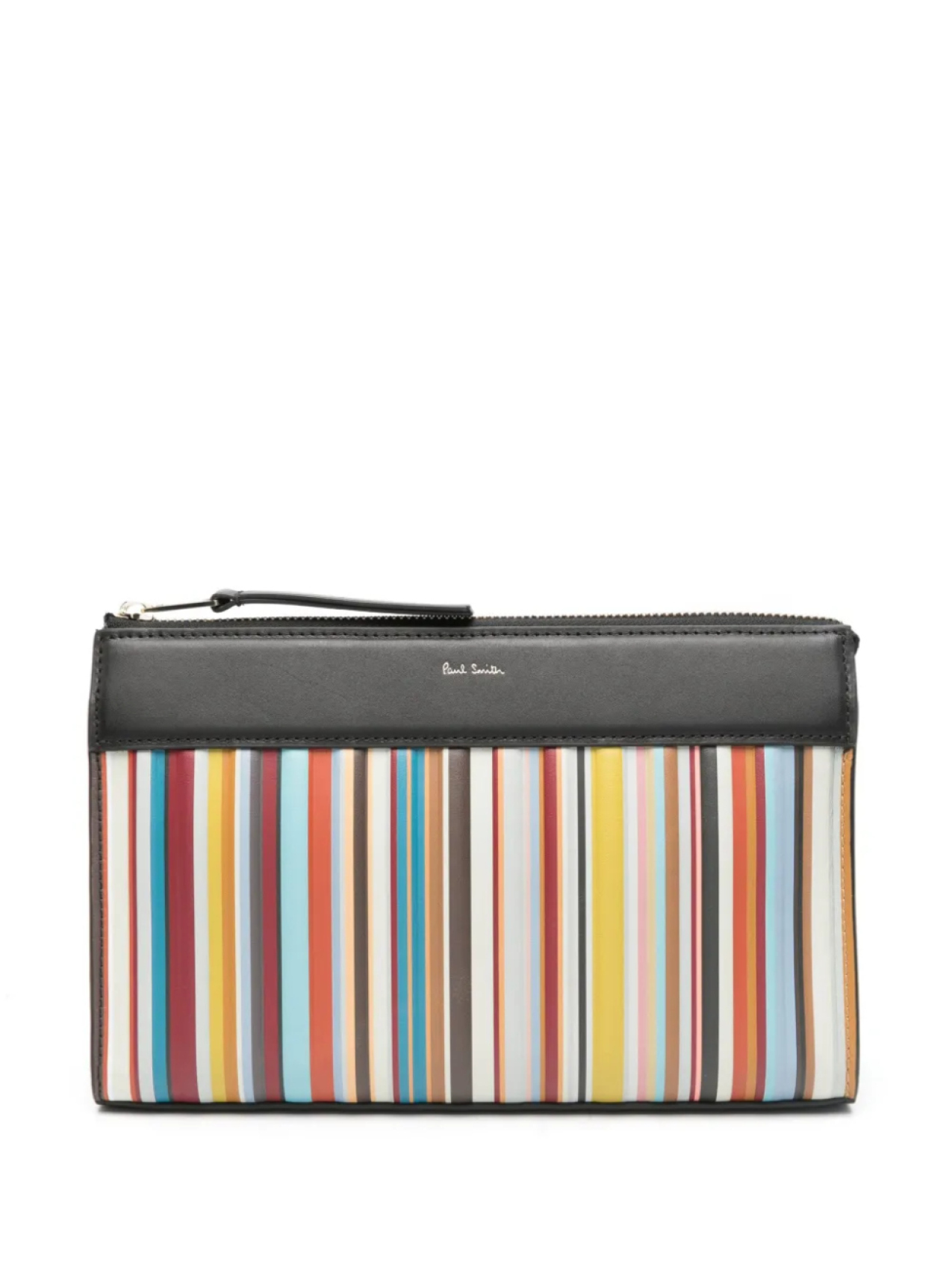 

Paul Smith клатч Signature Stripe, коричневый