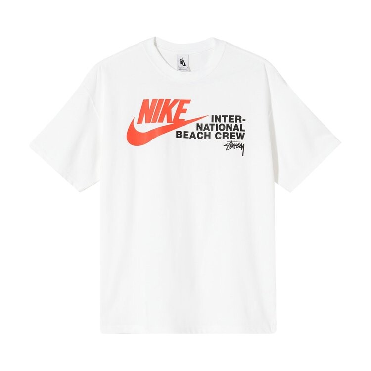 

Футболка Nike x Stussy International Beach Crew Tee 'White', белый