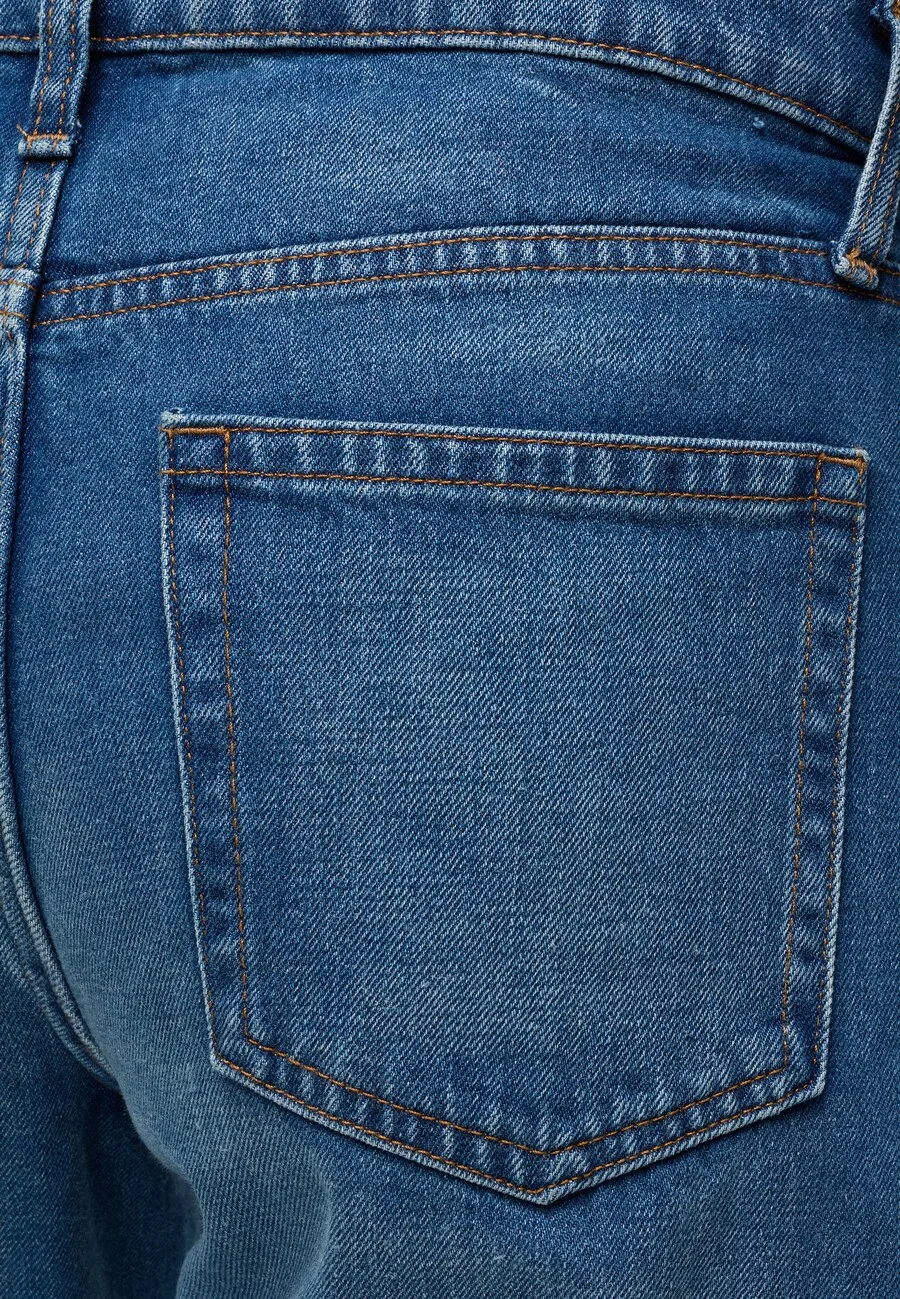 Джинсы GAP Barrel темно-синего цвета — фото 3