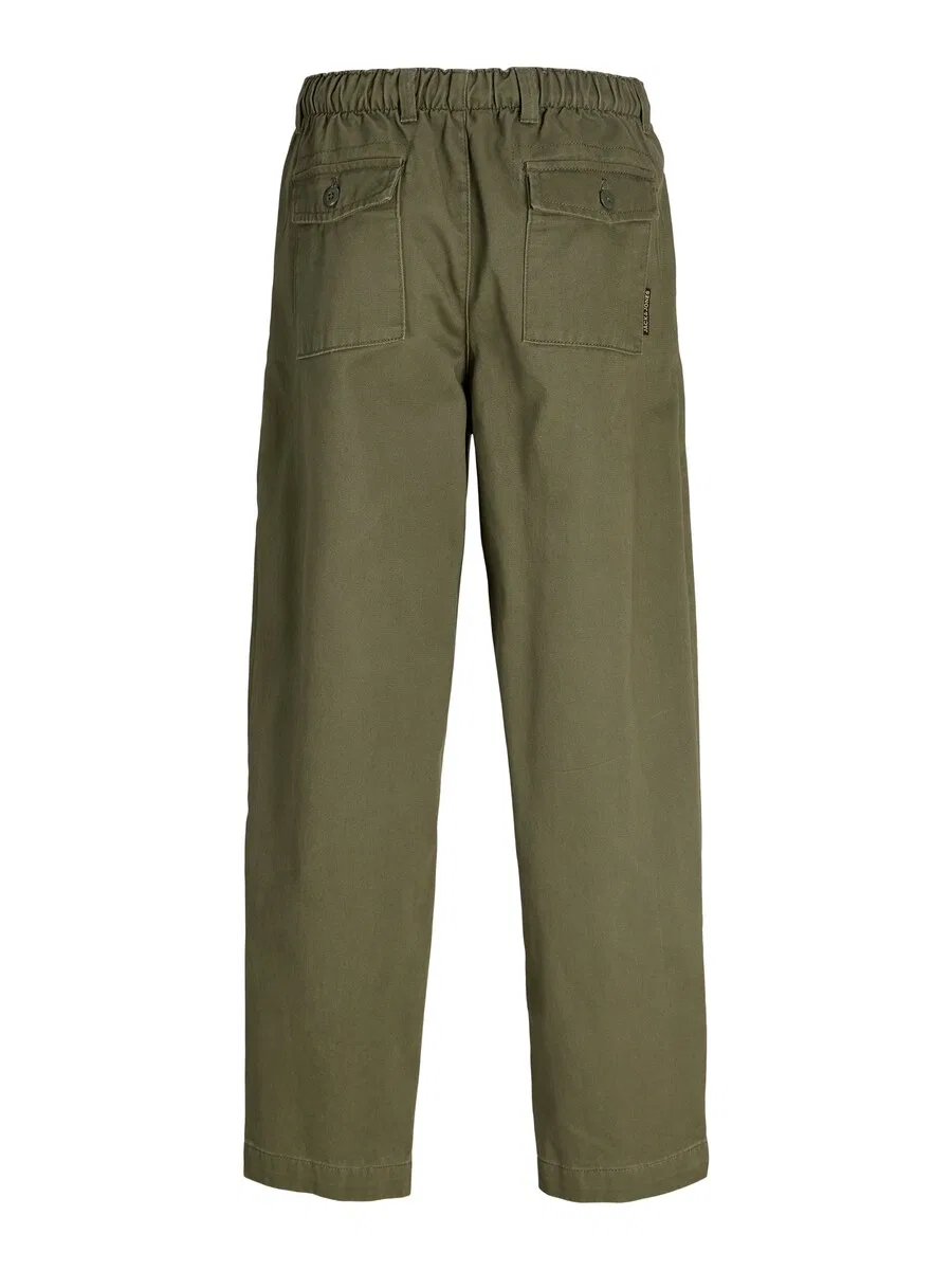 Детские брюки Jack & Jones Junior Regular Pants 'JPSTEvan Elvaro' оливкового цвета — фото 3