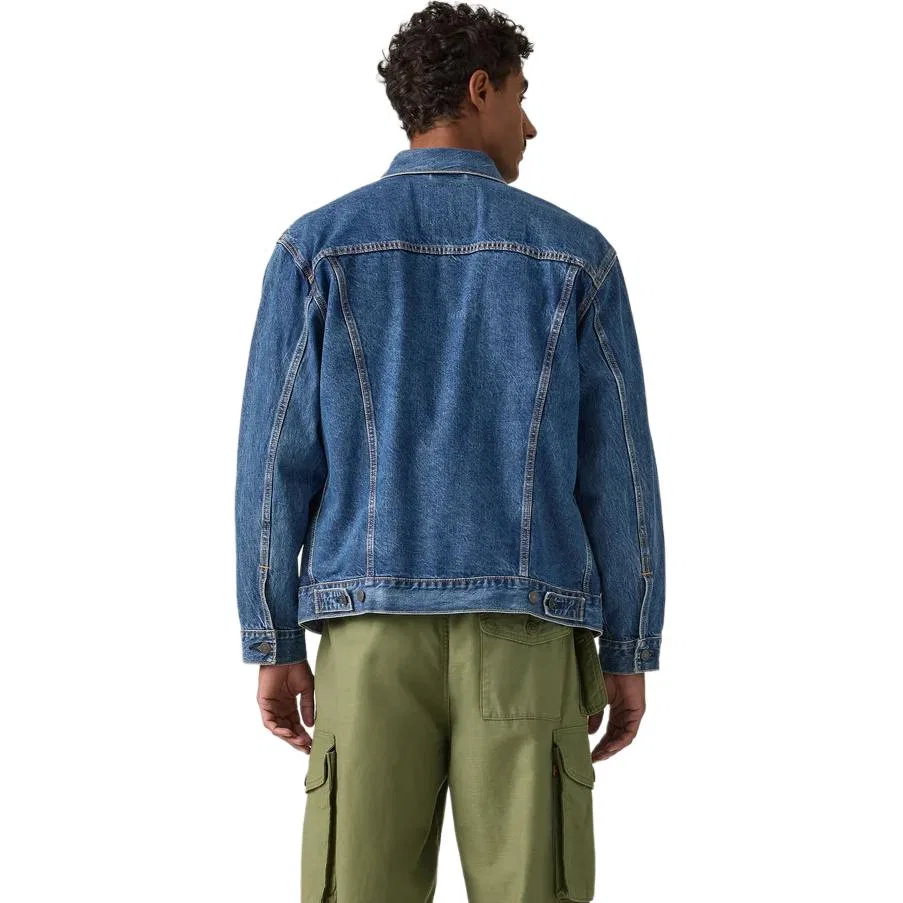 Джинсовая куртка, синяя, Levis, Blue — фото 4