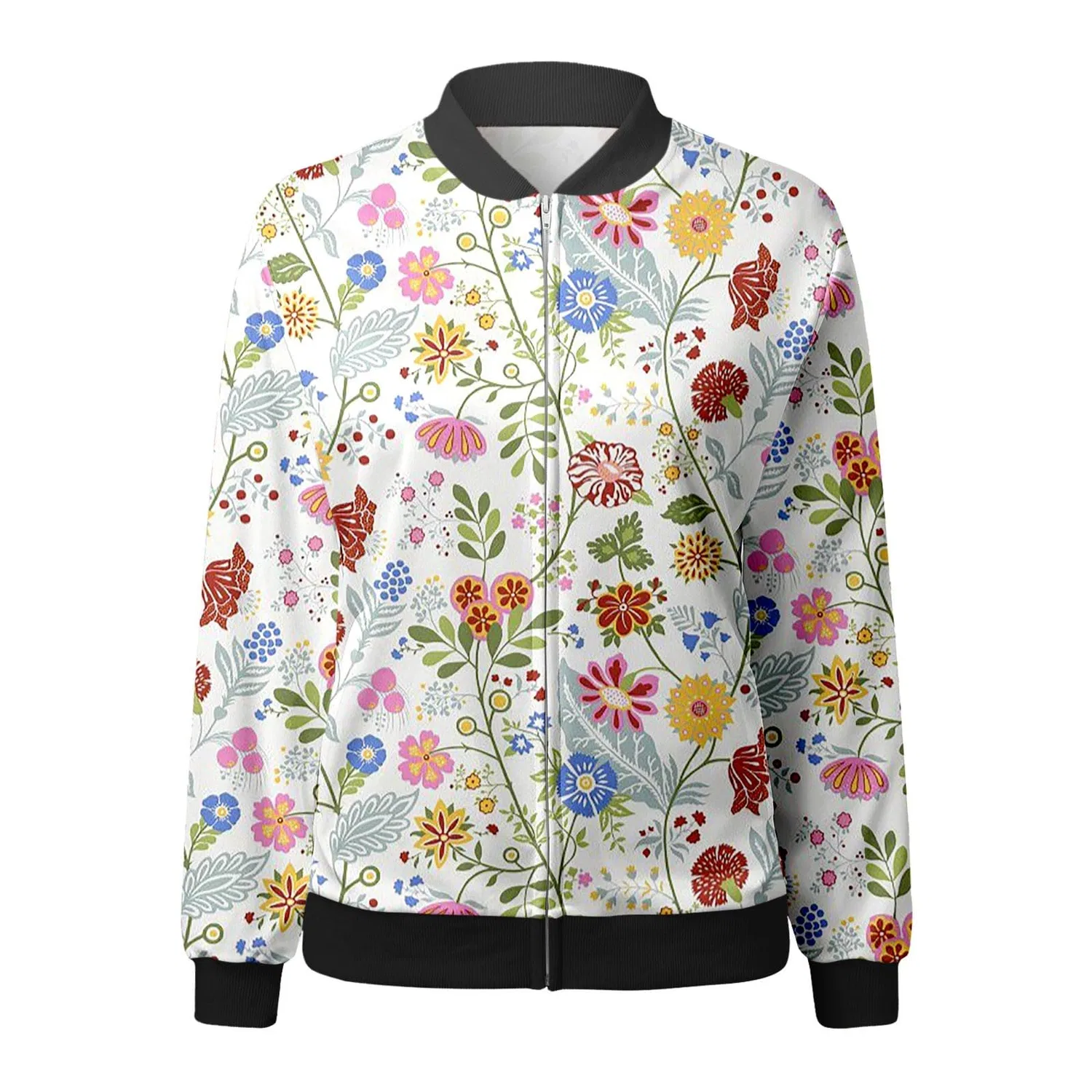 Женская куртка-бомбер с вышивкой, модель College Blouson, Rosso — фото 3