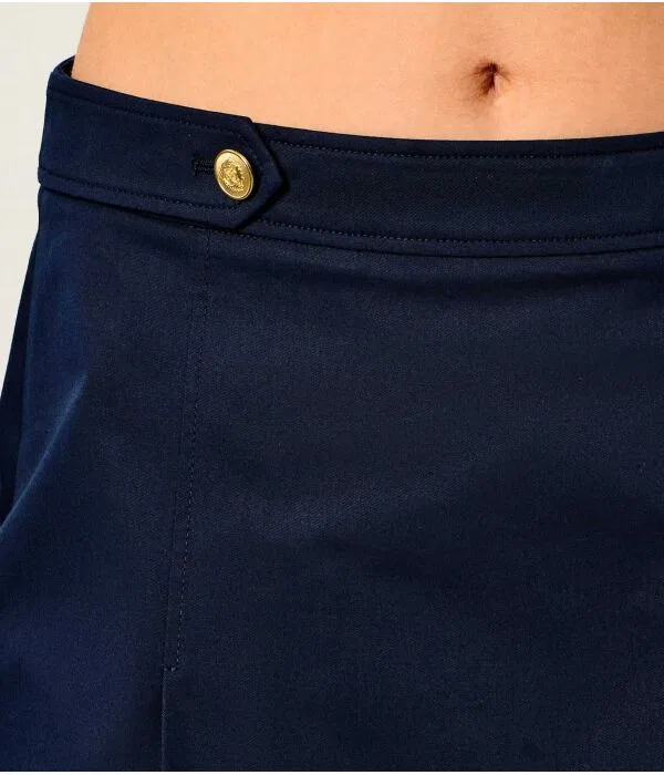 Женская мини-юбка хлопковая Tommy Hilfiger, Blu Marino — фото 4
