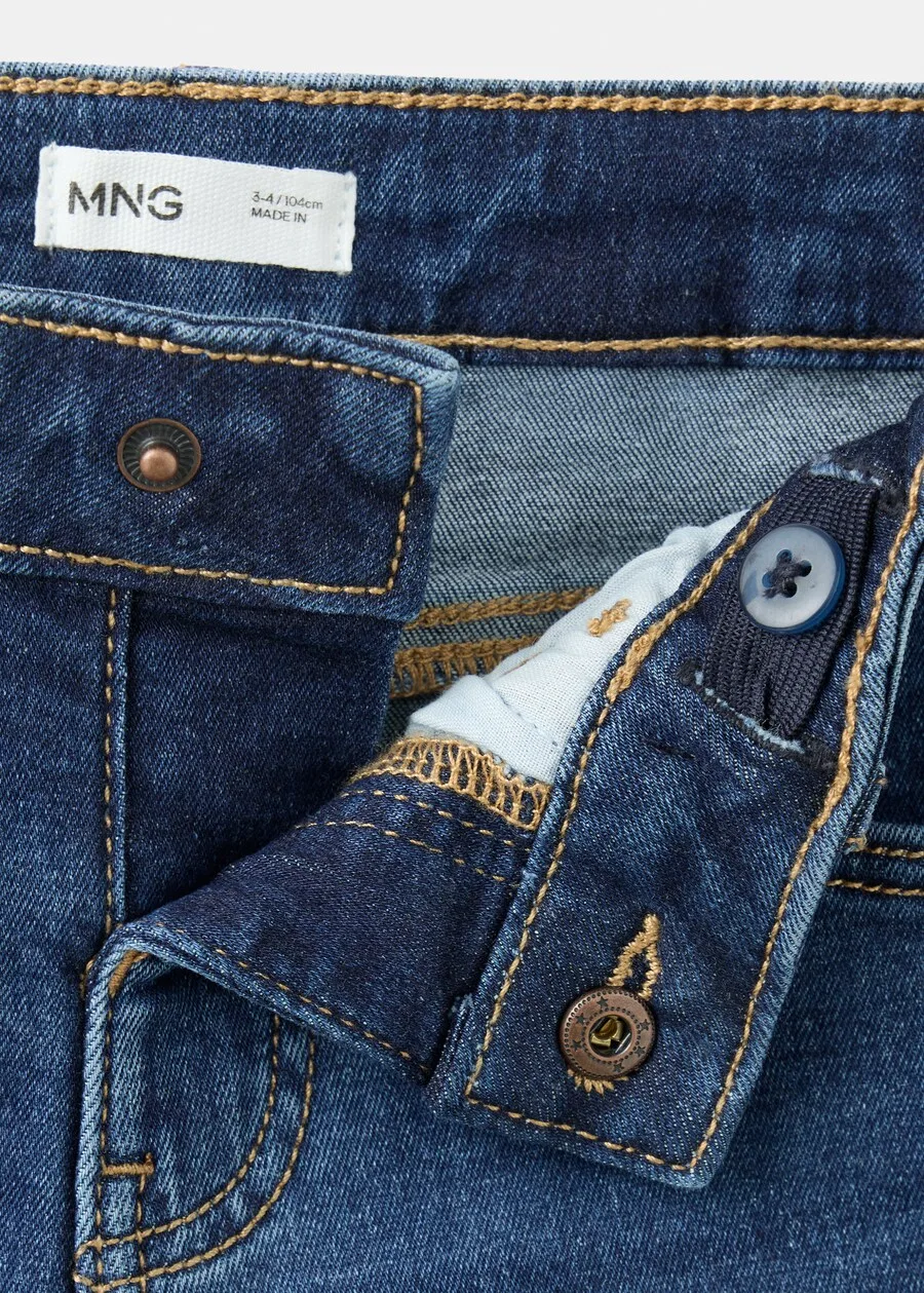 Детские джинсы MANGO KIDS Regular Jeans 'DIEGO' синего цвета — фото 3