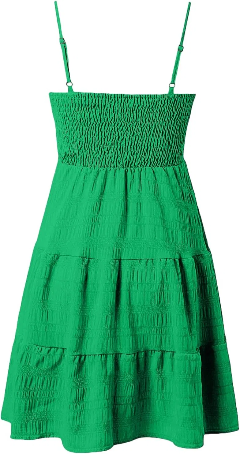 Женское летнее пляжное платье макси с одним плечом, Green — фото 4