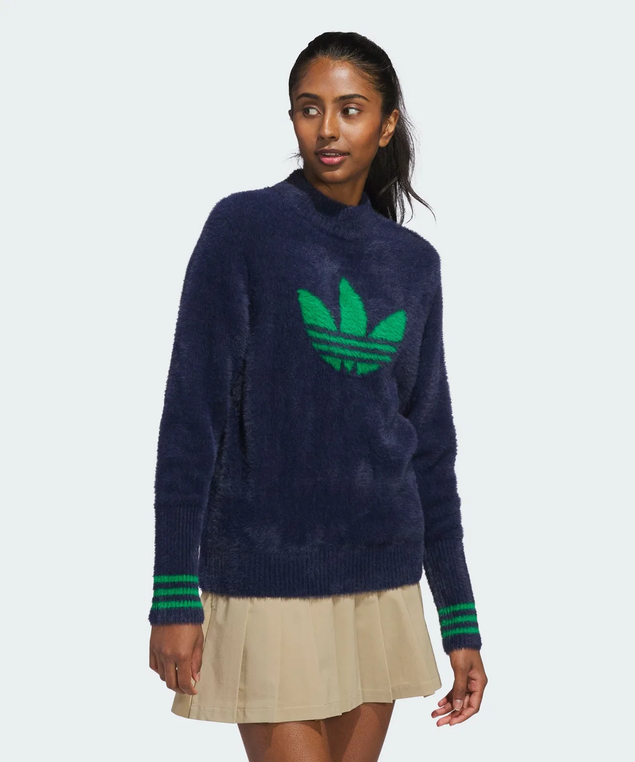 Женский свитшот с длинным рукавомOriginals Trefoil Adidas, Navy