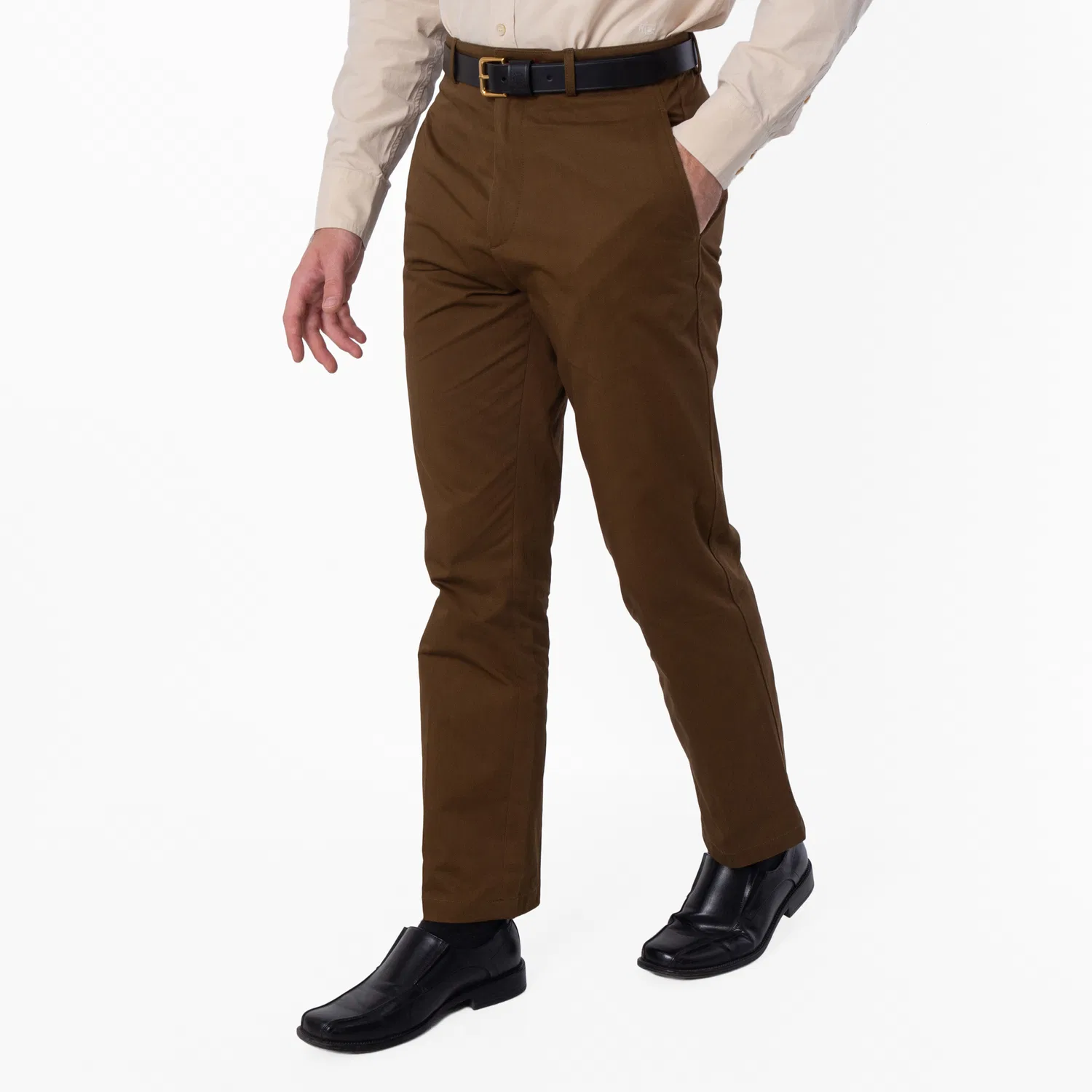 Брюки чинос из хлопка с вышивкой EKD Burberry, Bramble