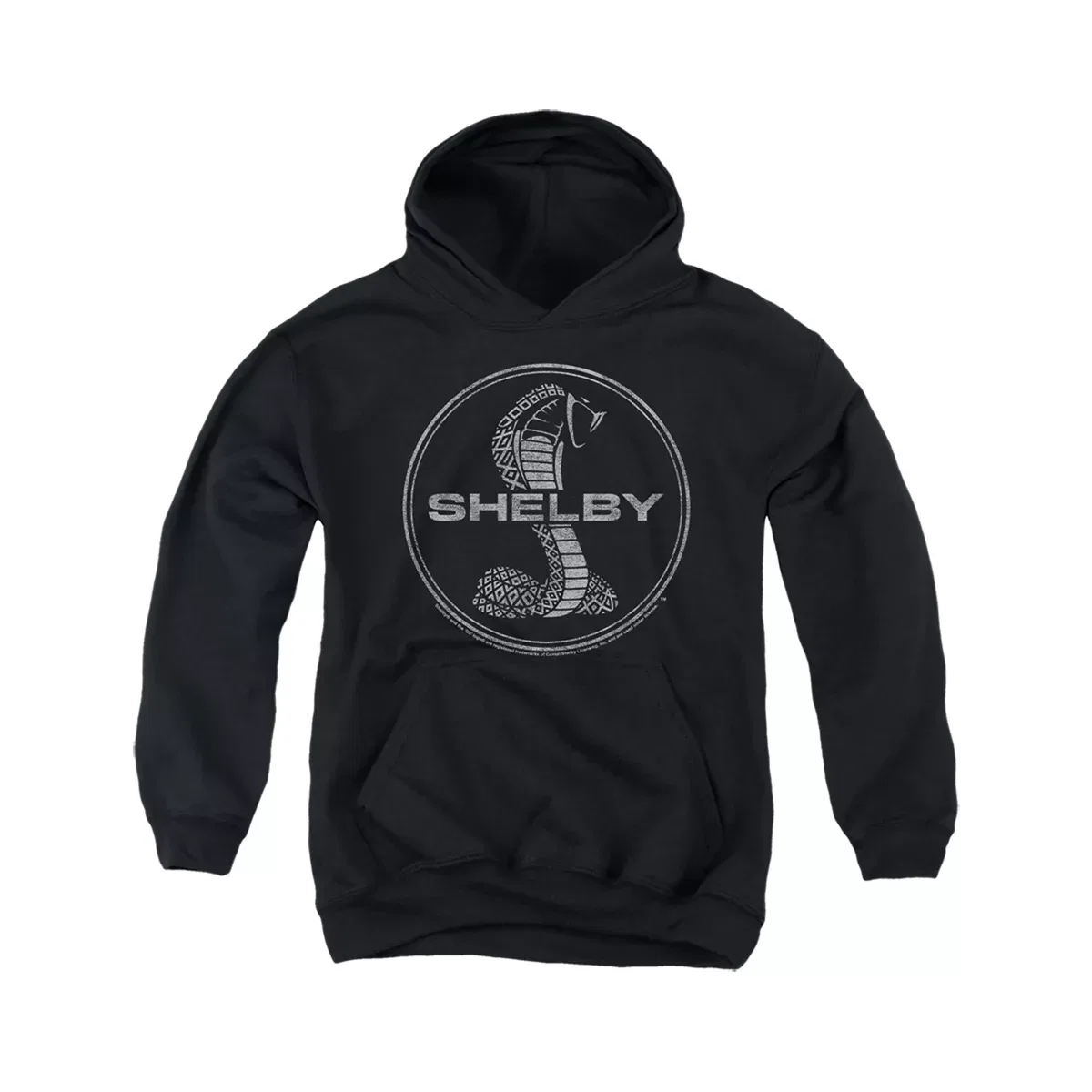 Детское худи с принтом Carroll Shelby One Color Cobra Shelby, Black