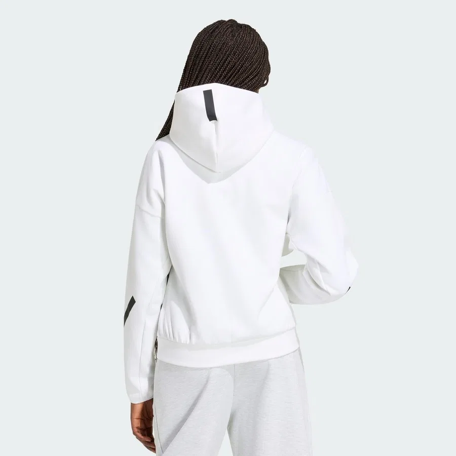 Худи с капюшоном и полной застежкой-молнией adidas Sportswear Z.N.E. Full Zip Hoodie, Черный — фото 2