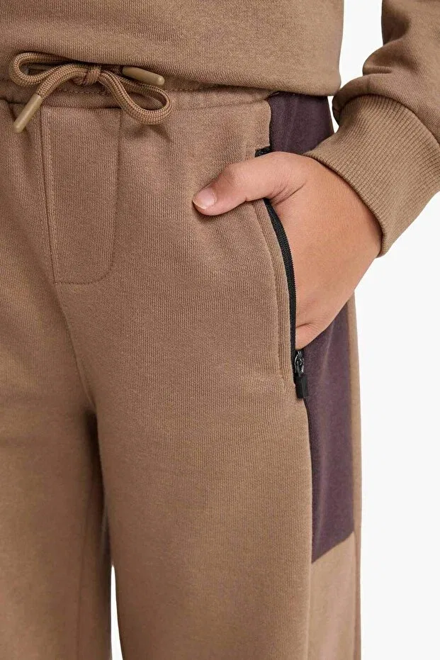 Детские спортивные штаны для мальчиков с карго-карманами Defacto, Beige-Bg152 — фото 4