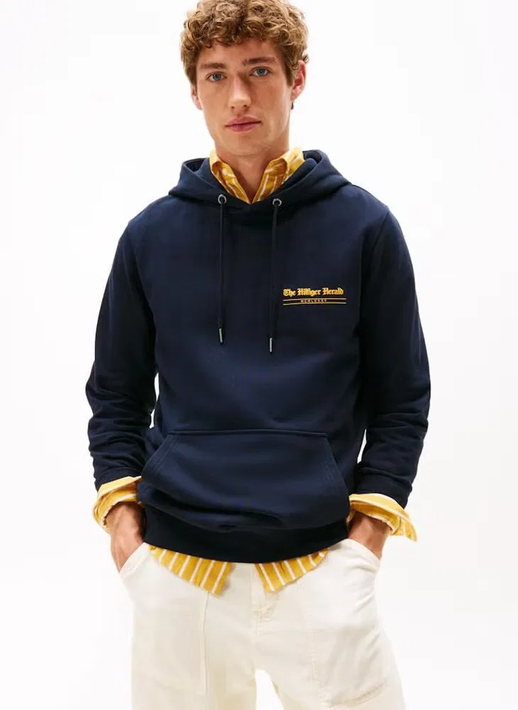 Худи с капюшоном на шнурке Herald Tommy Hilfiger, синий