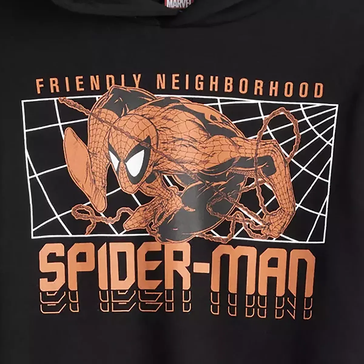 Детское худи для мальчиков с принтом Spider-Man Mad Engine, Black — фото 2