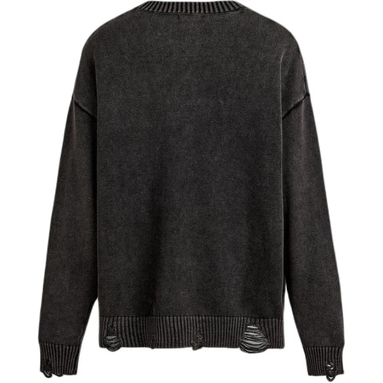 Мужской свитер с круглым вырезом Brown ZARA, Brown — фото 3