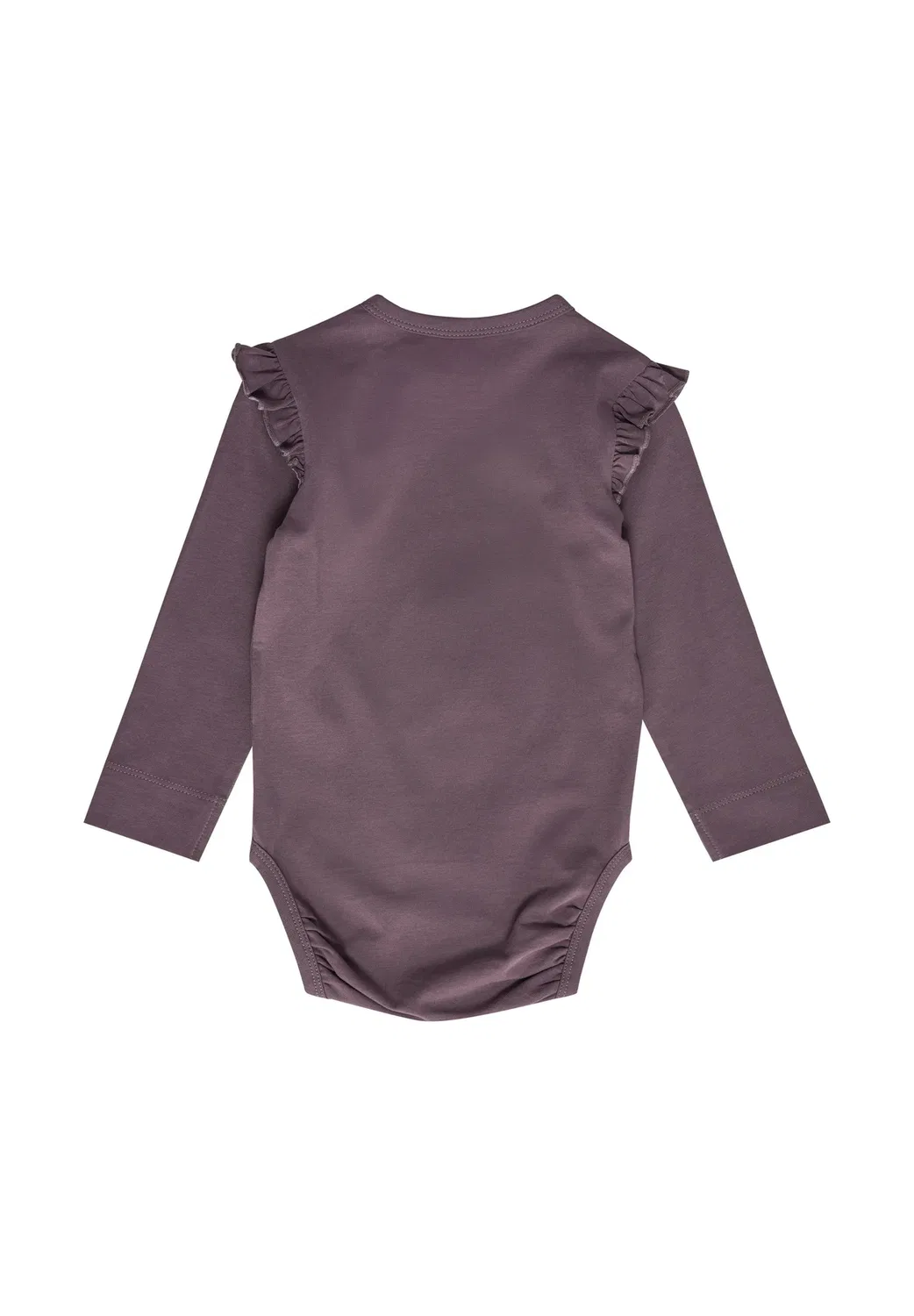 Hmlmini боди с оборками, длинный/длинный, унисекс - боди Hummel, Black Plum — фото 2
