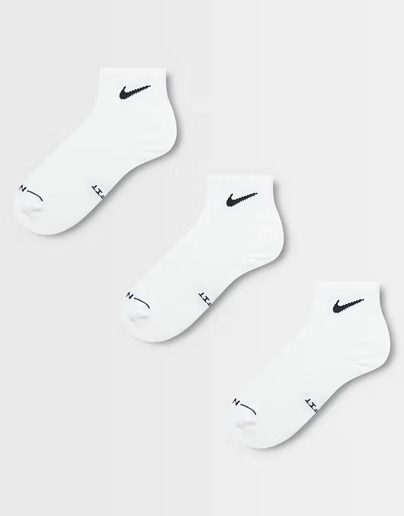 Носки низкие Everyday Elevated 3 шт Nike, белый