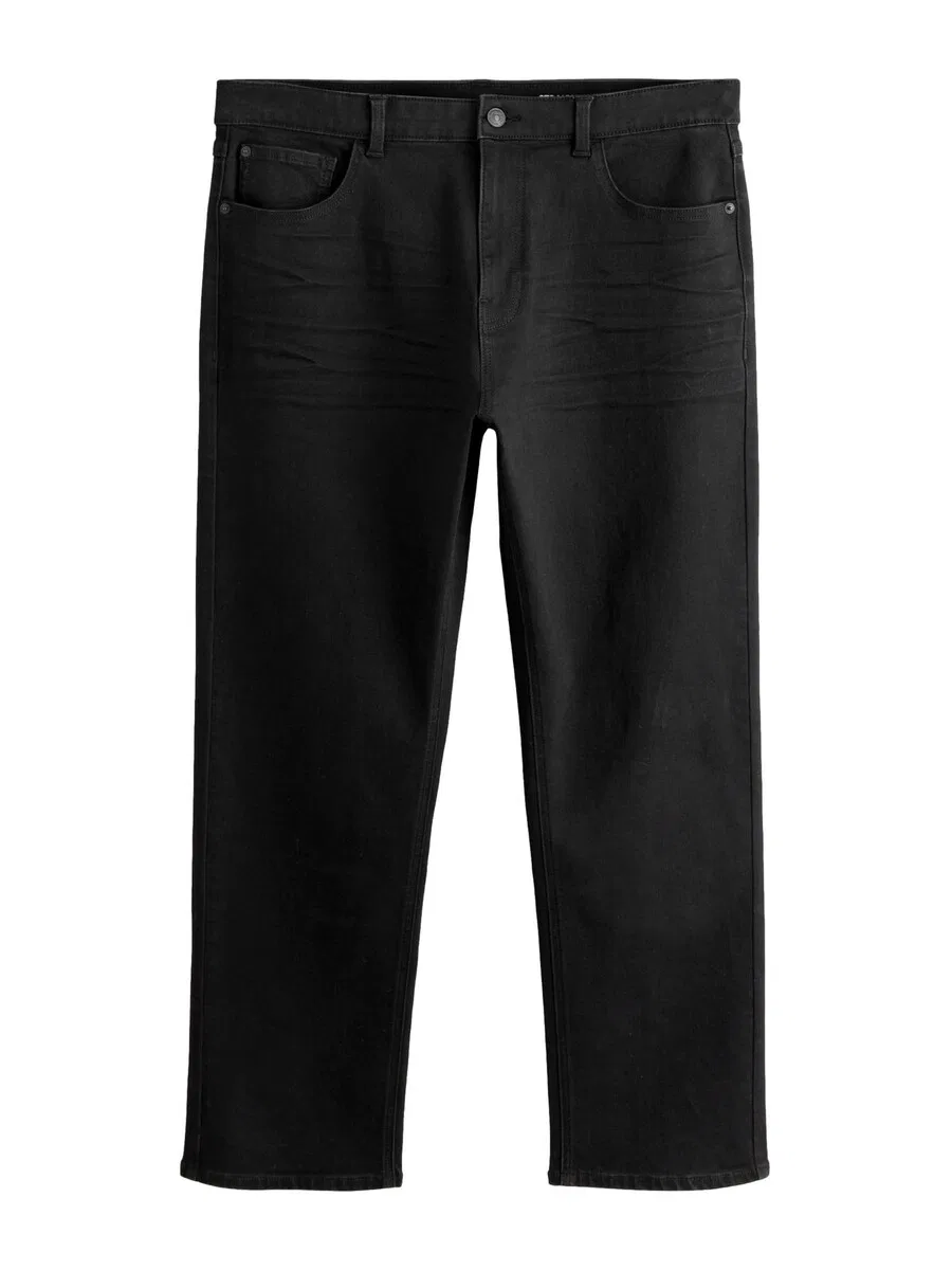 Джинсы Next Regular Jeans 'Essential' черного цвета