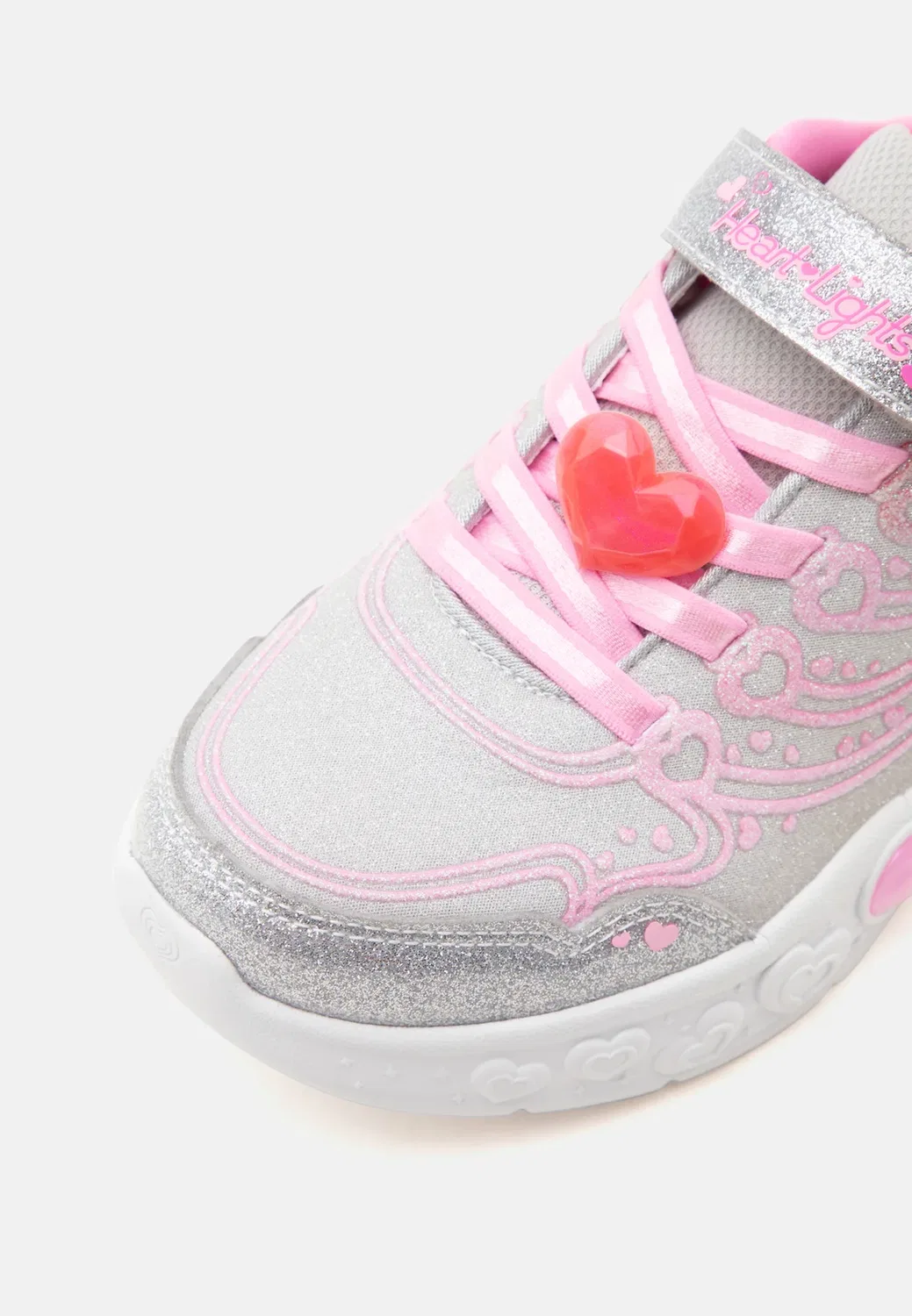 Зачарованные сердечки-светильники - кроссовки Skechers, Silver-Coloured/Multi-Coloured — фото 3