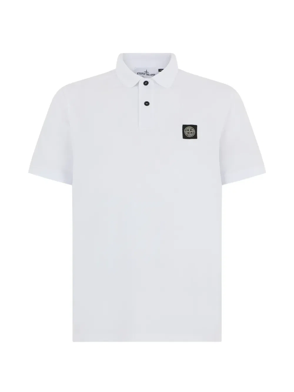 Рубашка-поло с нашивкой-логотипом Stone Island, белый