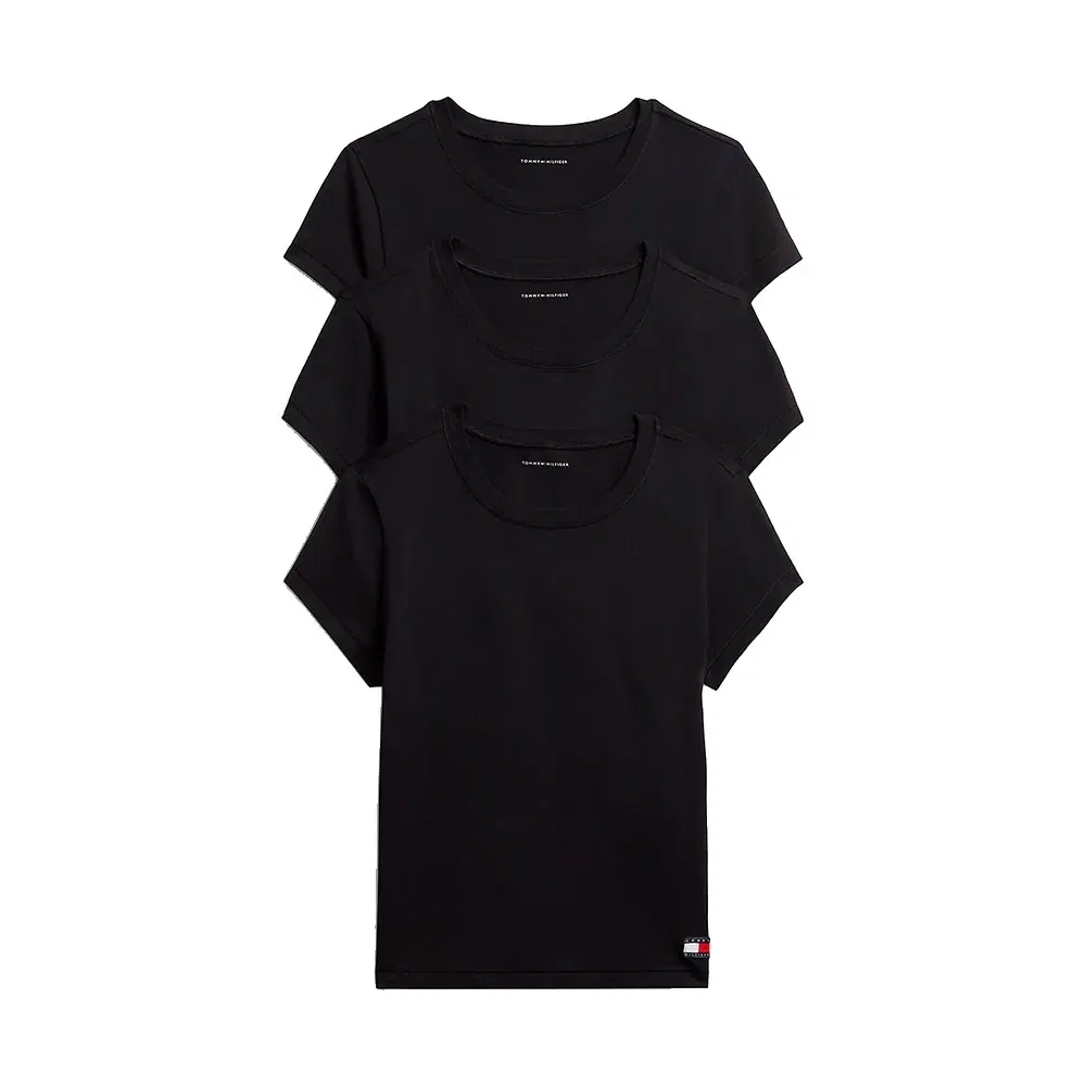 Женские футболки с коротким рукавом из 3 штук Tommy hilfiger, Black