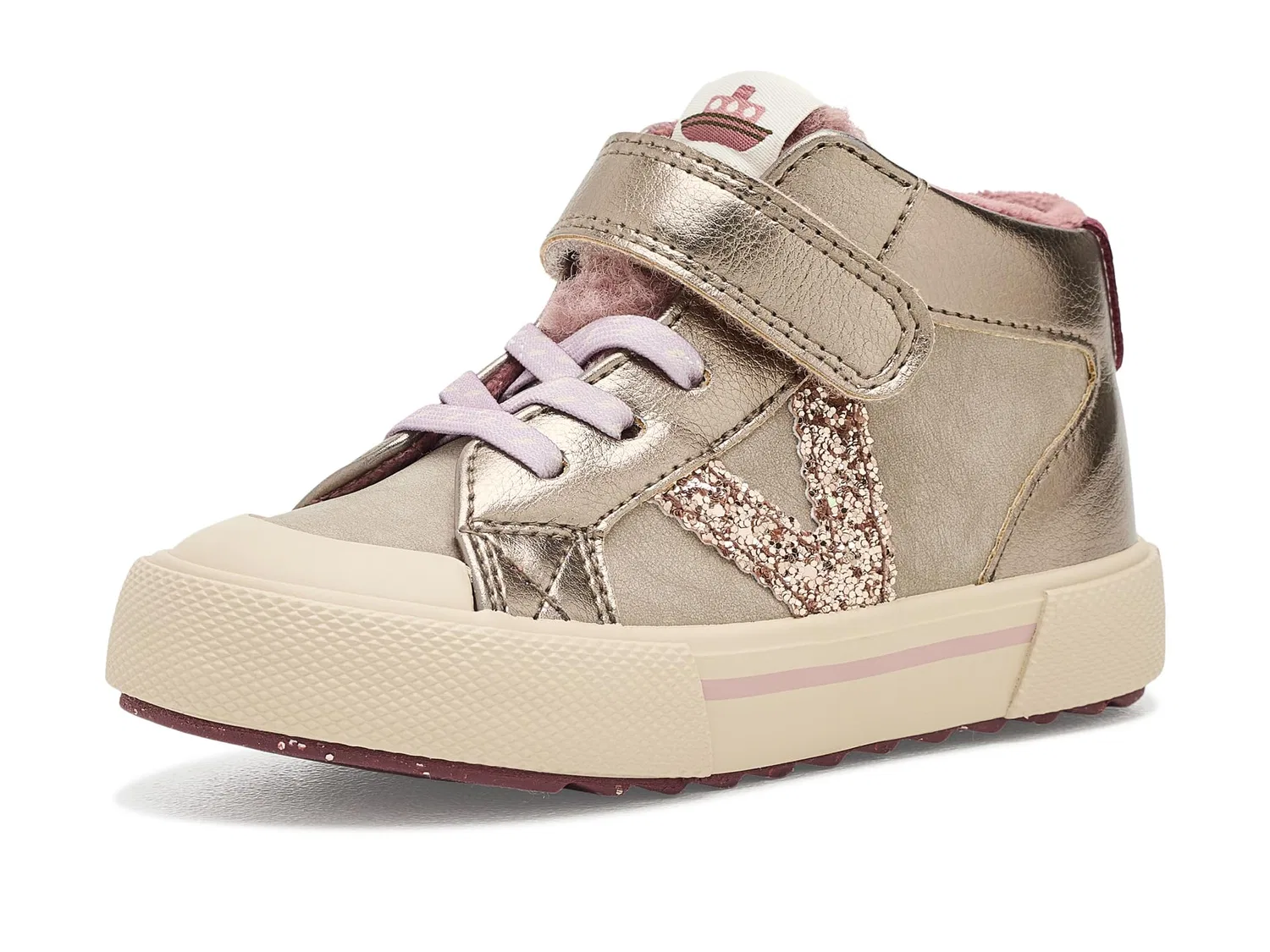 Кроссовки Tribu Matallic Elastic Laces (для малышей, маленьких и больших детей) Victoria Kids, Nude