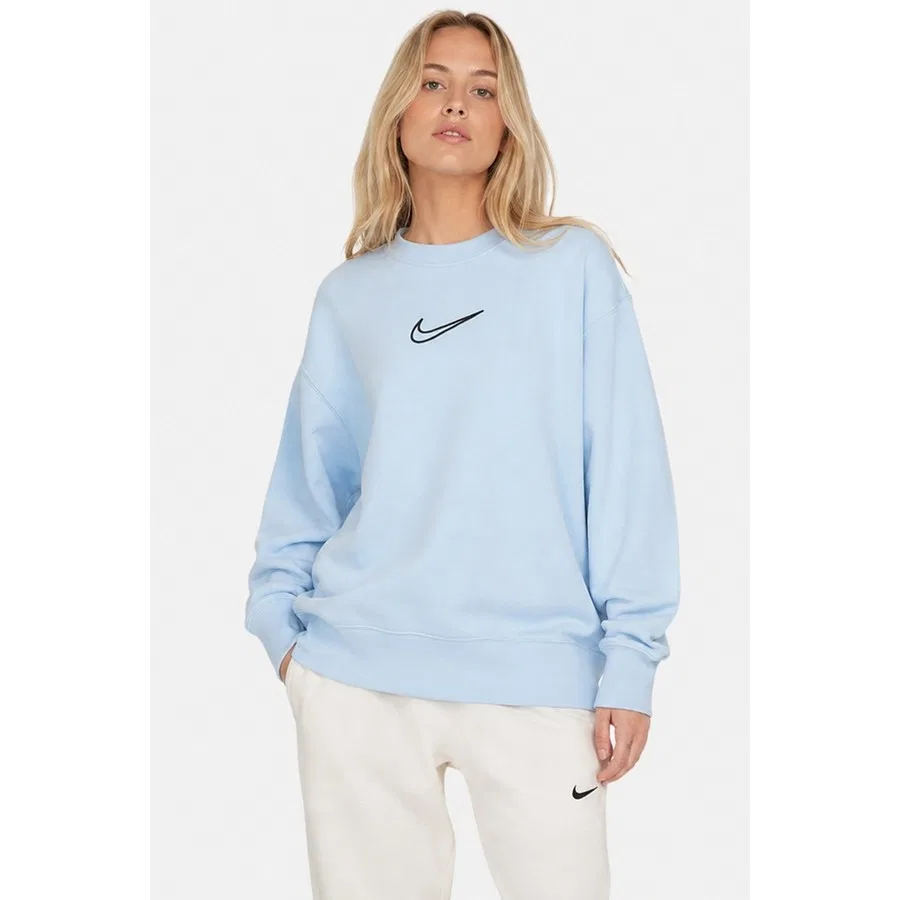 Женский свитшот оверсайз с принтом Swoosh Phoenix Nike, Синий
