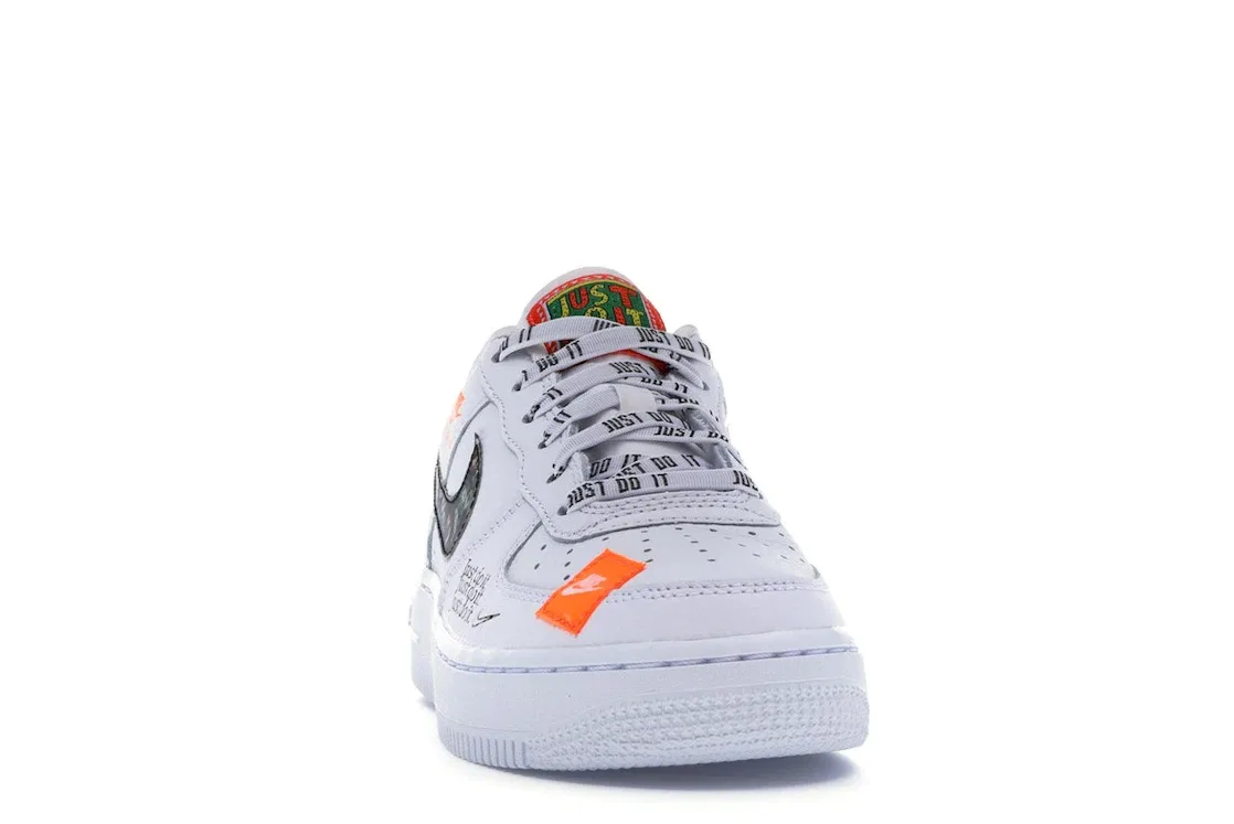 Детские кроссовки Lifestyle с принтом Nike Air Force 1 Low Nike, White/Total Orange-Black — фото 2