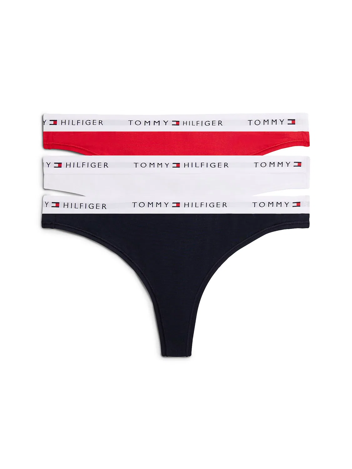 Трусики-стринги Tommy Hilfiger Essential в красном, черном и белом цветах