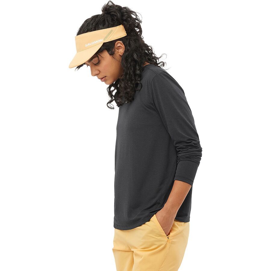 

Футболка Salomon Shakeout Core Long-Sleeve Salomon, Deep Black, Черный, Футболка Salomon Shakeout Core Long-Sleeve Salomon, Deep Black