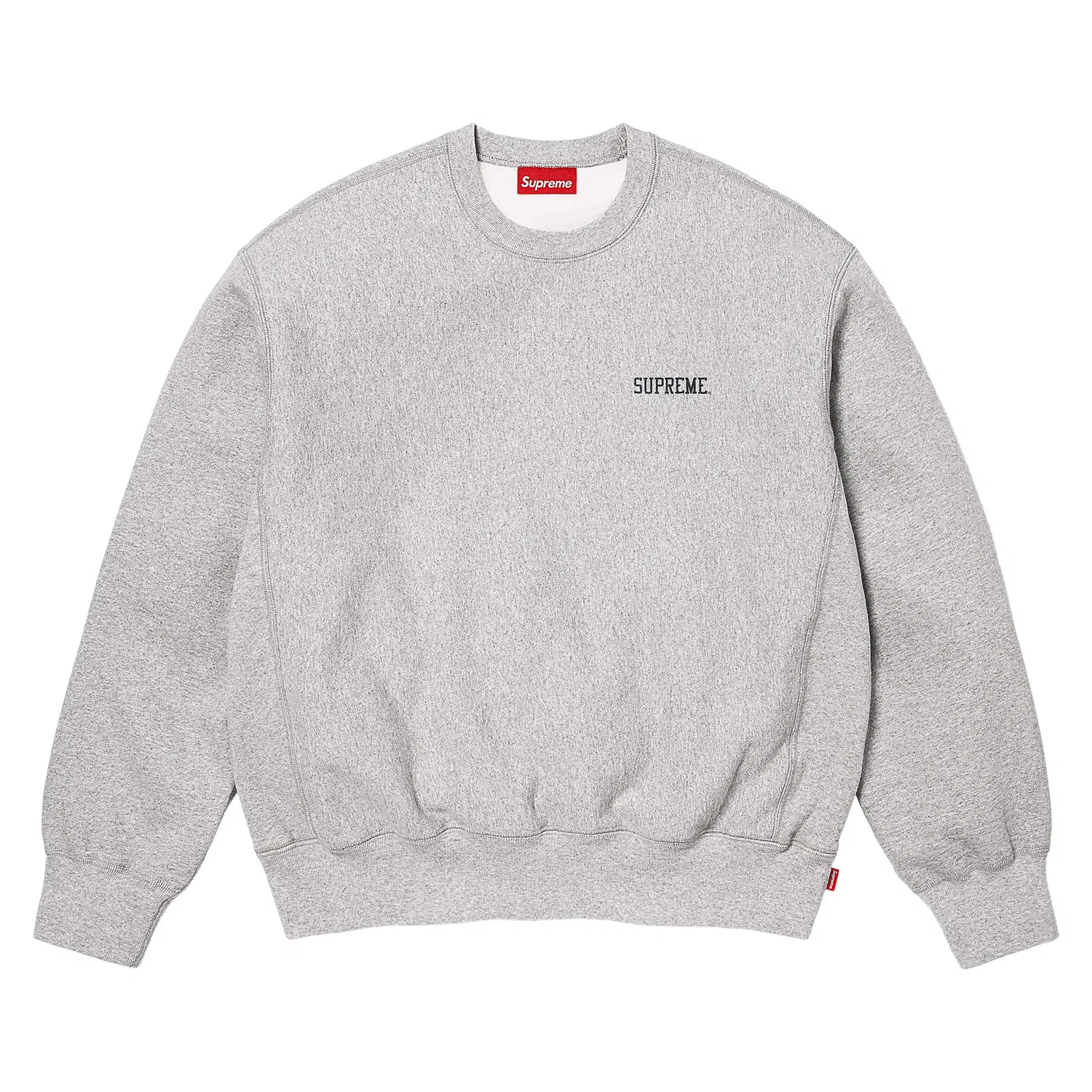 Свитшот Supreme Washed Crewneck, серый