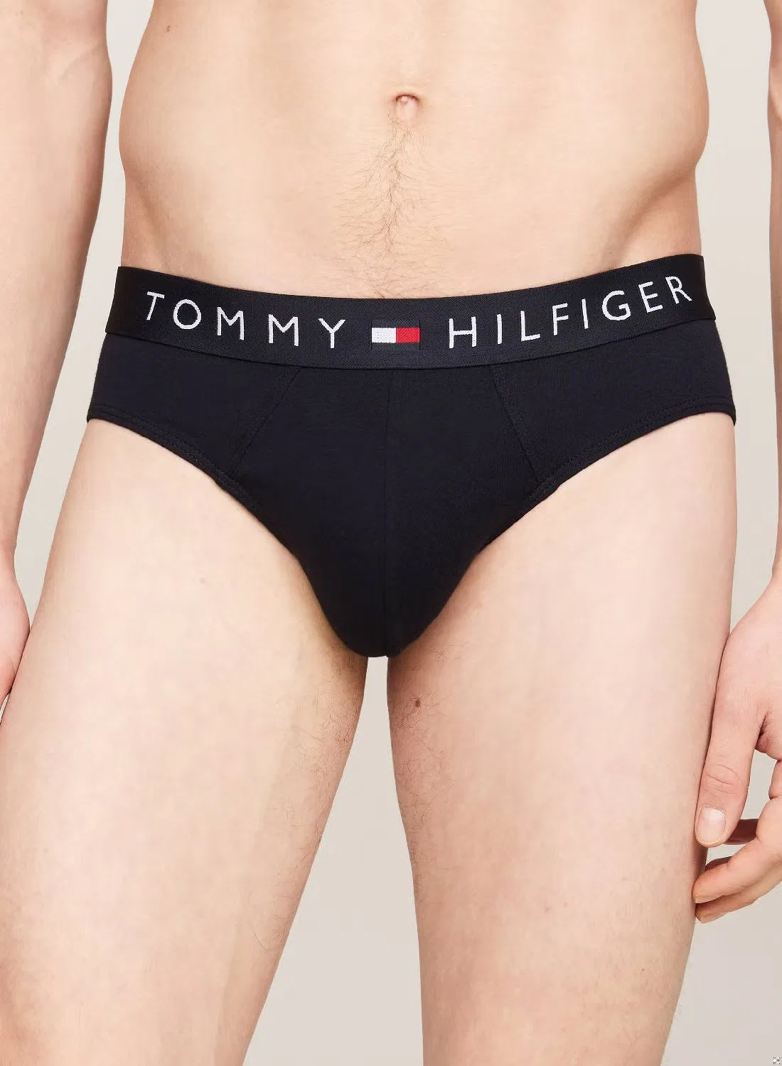 Трусы-слипы хлопковые комплект из 3 штук Tommy Hilfiger, синий — фото 2
