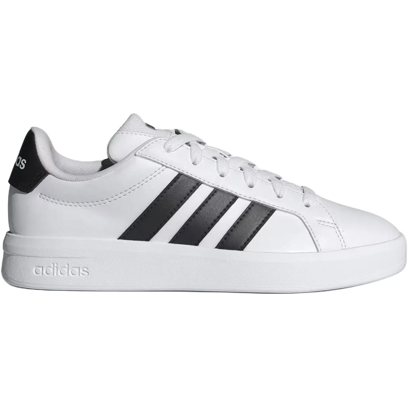 Детские кроссовки для скейтбординга с низким верхом GRAND COURT 3.0 Adidas, White Black — фото 3