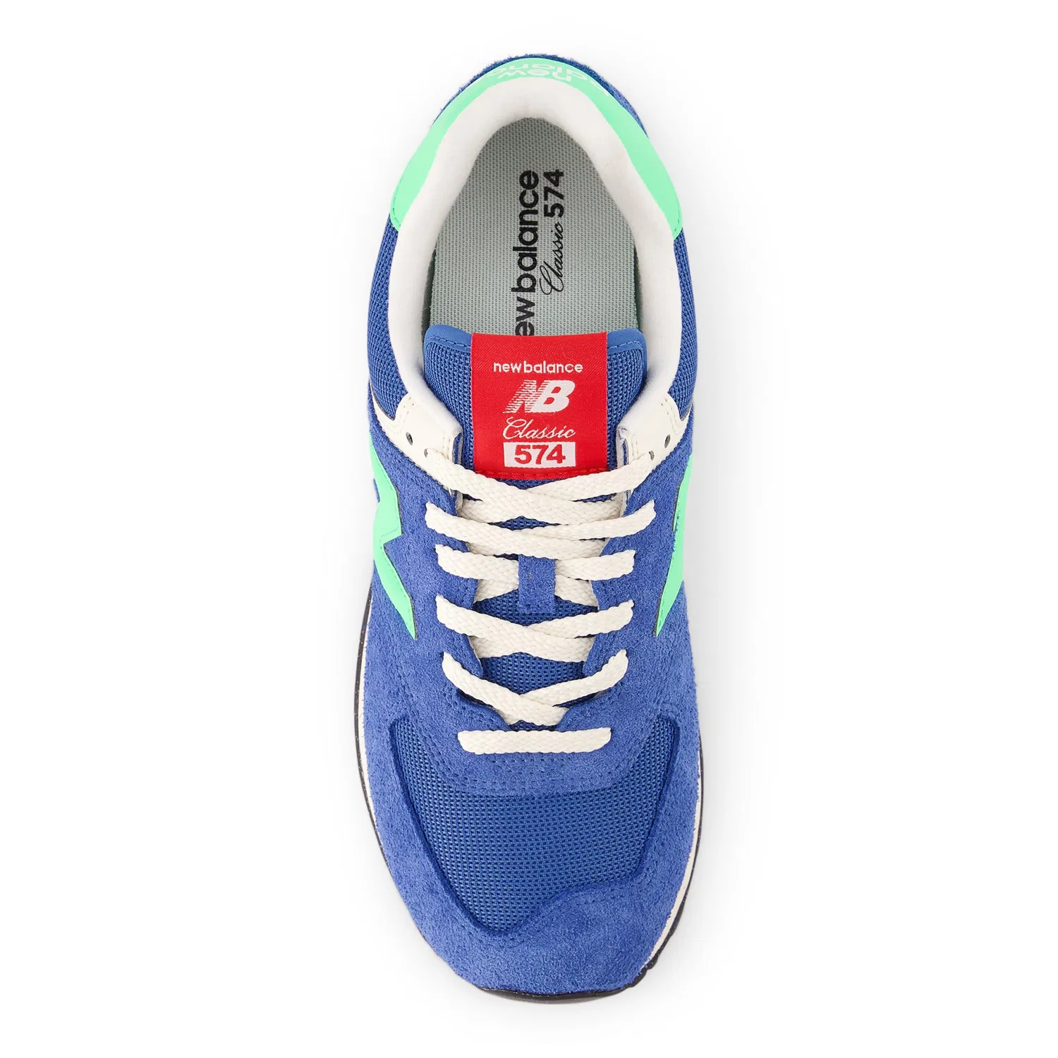 Детские кроссовки для мальчиков с ENCAP подошвой 574 V2 Unisex New Balance, Blue Agate Lime Leaf — фото 4