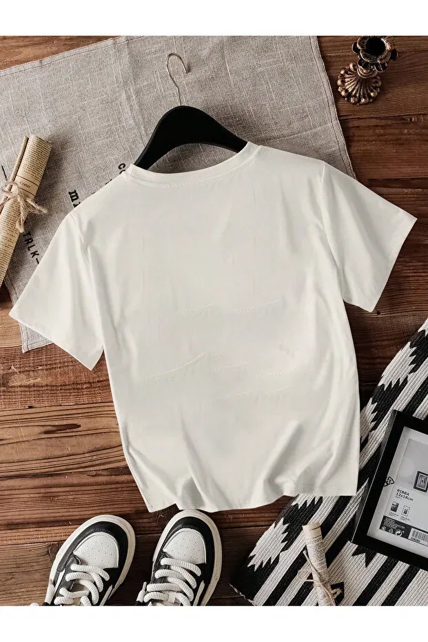 Детская футболка для девочек с принтом Cherry detailed Let'S Wear, White — фото 2