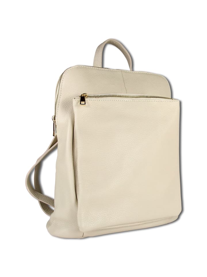 

Рюкзак Toscanto Cityrucksack Leder beige ca. 30cm