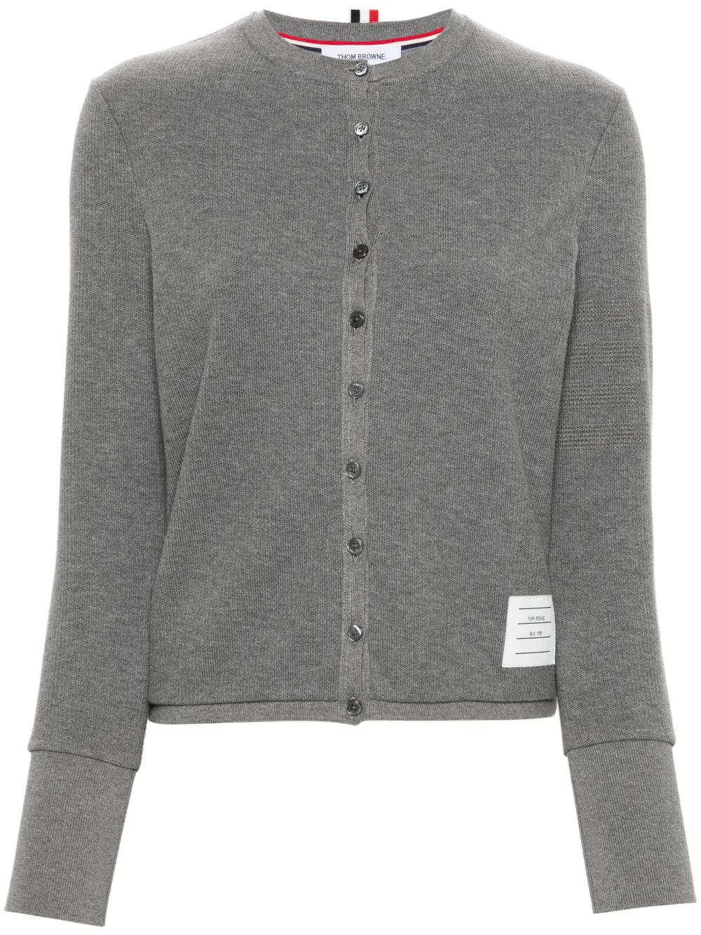 

Кардиган с полосками 4-Bar THOM BROWNE, серый