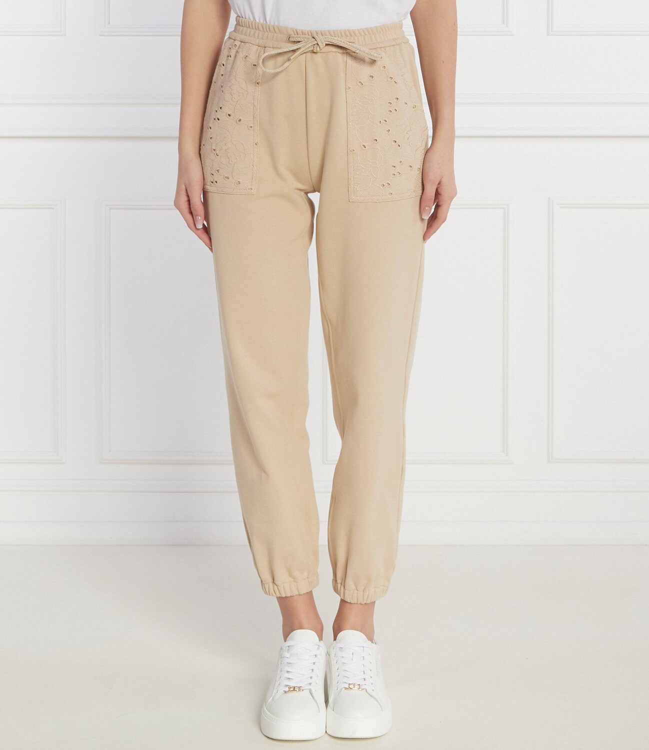 

Спортивные брюки Twinset U&B Regular Fit, бежевый