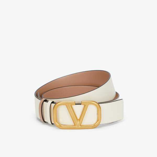 

Стандартный двусторонний кожаный ремень Vlogo Valentino Garavani, белый