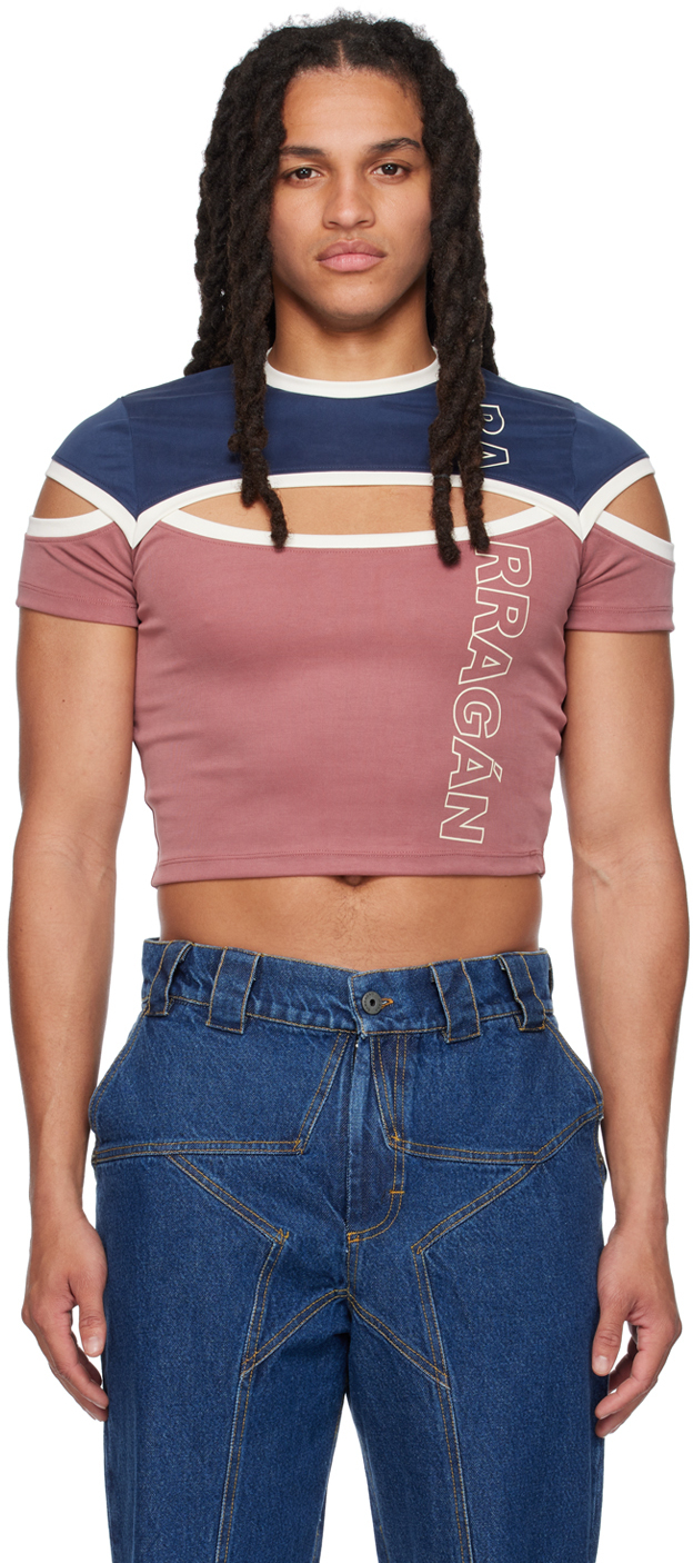 

Эксклюзивная красная футболка Brazos от SSENSE BARRAGÁN