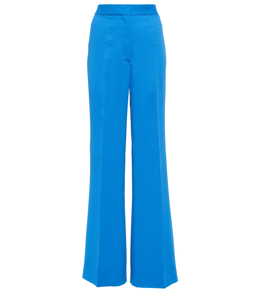 

Брюки широкие из твила с высокой посадкой Stella McCartney, Jewel Blue