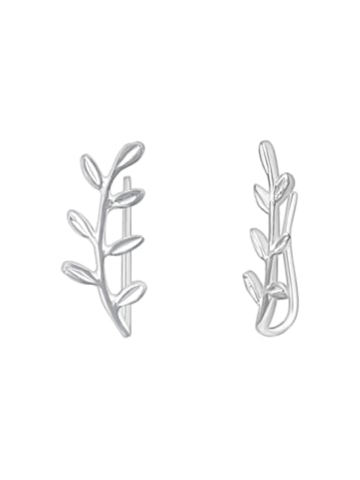 

Alexander York Серьги-подвески в виде листьев из серебра 925 пробы, комплект из 2 штук