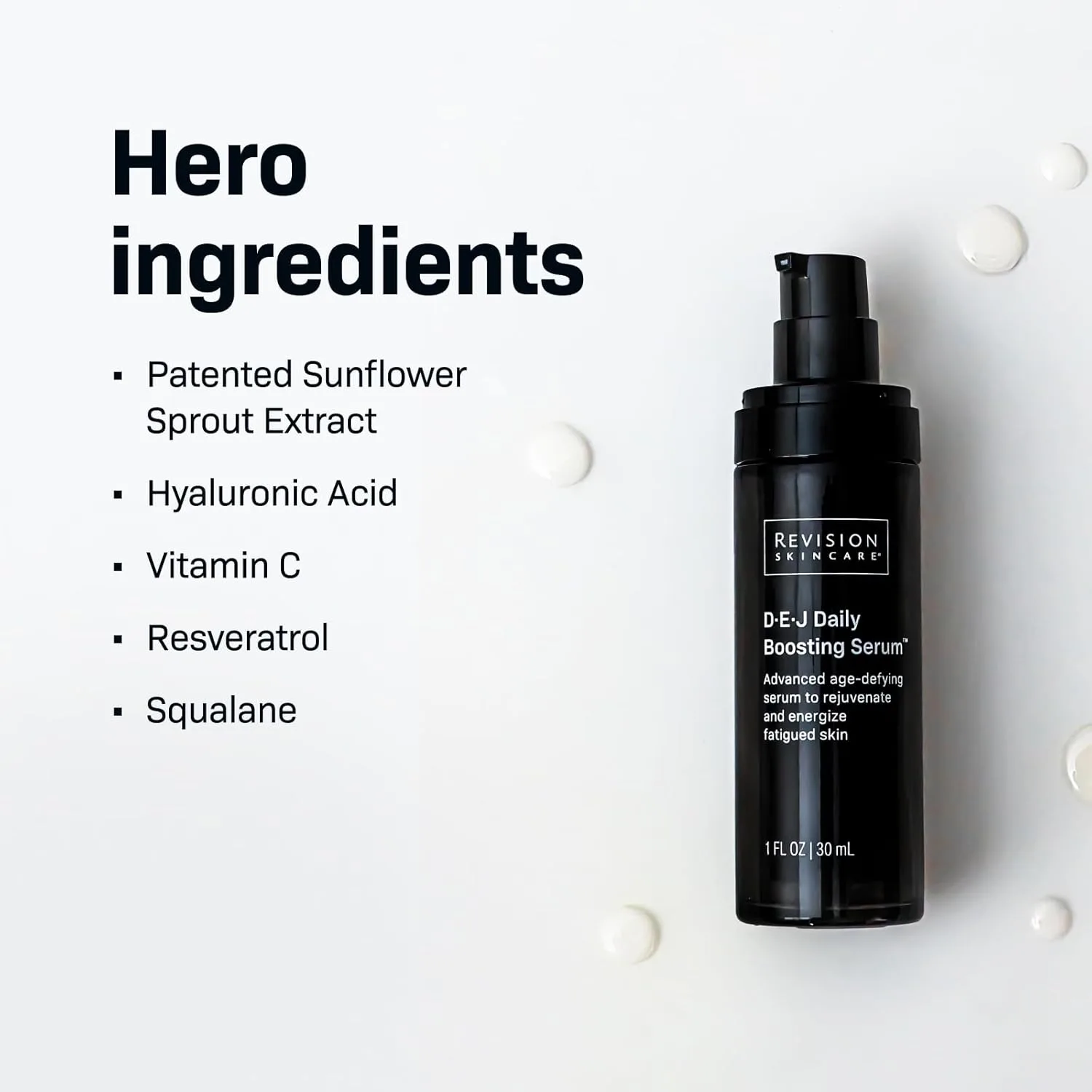 Сыворотка Revision Skincare — Для ежедневного ухода D·E·J Daily Boosting Serum, антивозрастная , уменьшает морщины, 28.35 г — фото 4