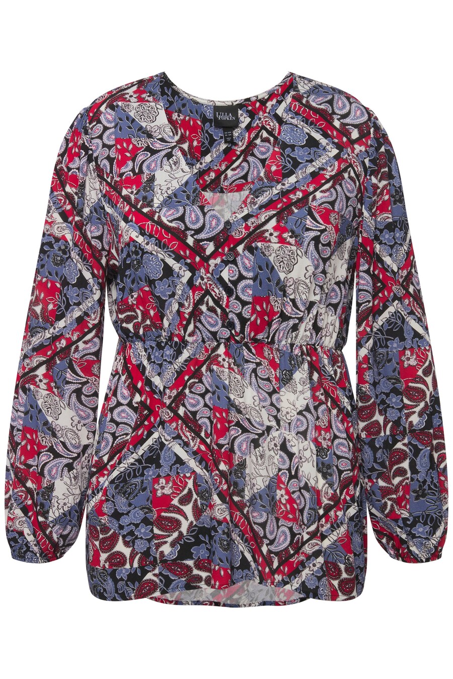 

Лонгслив Ulla Popken Shirt, морской синий