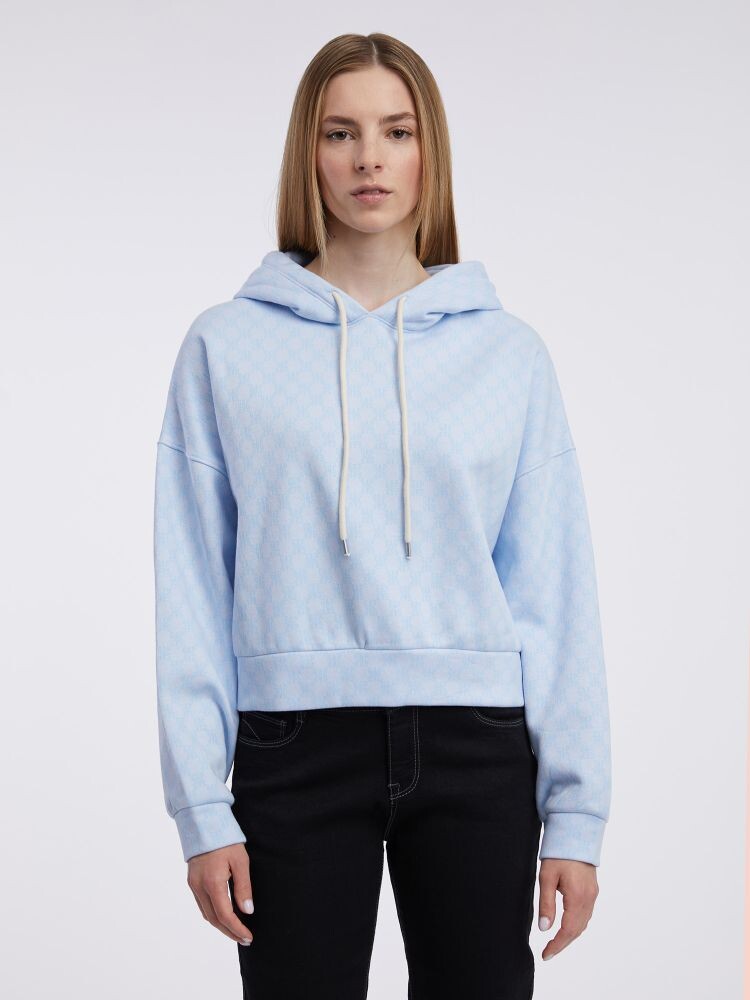 

Мягкая укороченная толстовка с логотипом vintage vintage Gap, синий