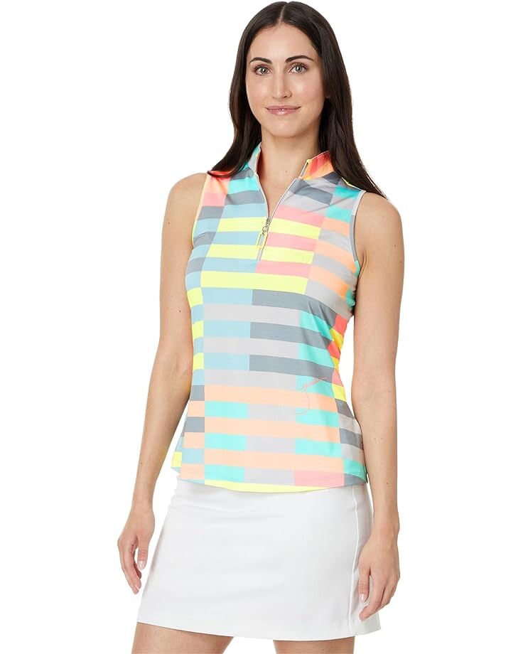 

Топ Jamie Sadock Blocks Sleeveless Top, цвет Princess