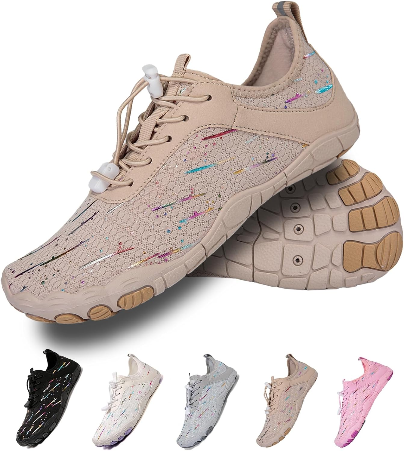 

Кроссовки для ходьбы для женщин и мужчин Feedmoo, коричневый