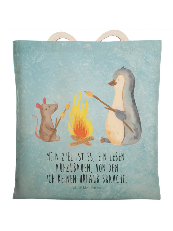 

Шоппер Mr. & Mrs. Panda, цвет eisblau